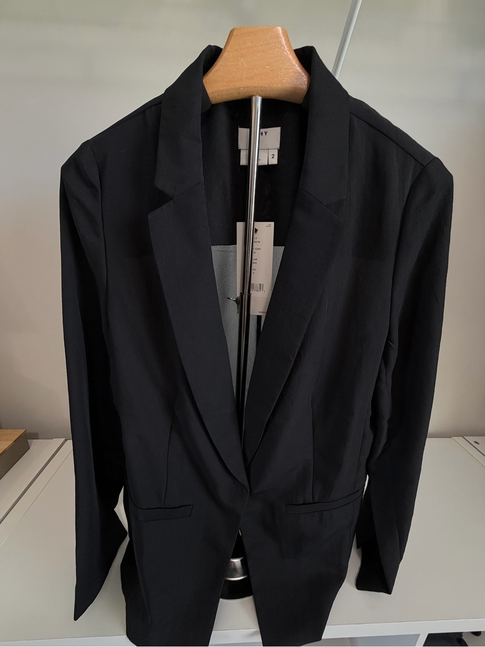 DKNY Black Women's Single-Button Blazer